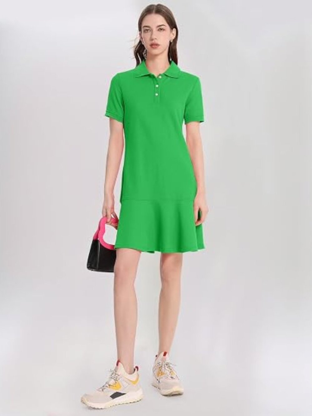 Kelly Green Polo Dress w/Short Sleeves NWT Ladies Large